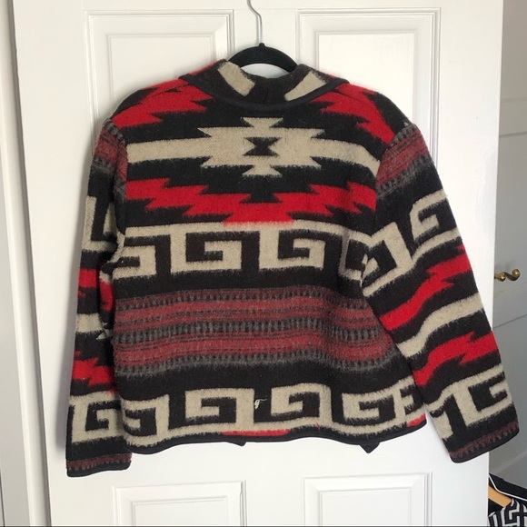 Vintage Wool Tribal Print Jacket - Picture 6 of 7